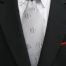 Geometric Black and White Silk Twill tie